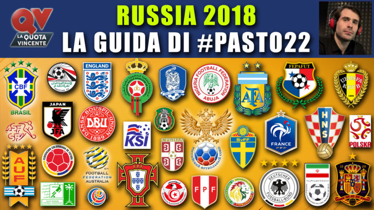 Russia 2018: la guida ai mondiali di #Pasto22, date, orari e favorite!