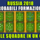 Probabili formazioni Mondiali Russia 2018