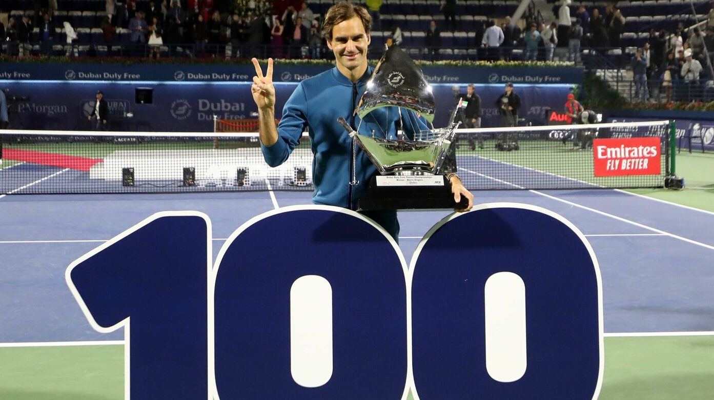 Tennis Federer 100