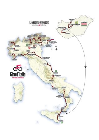 Giro d'Italia 2022 percorso ufficiale