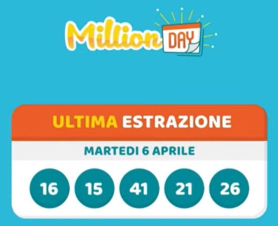 millionday oggi estrazione 6 aprile 2021 lottomatica milionday millionday estrazione di oggi martedì archivio Milion day