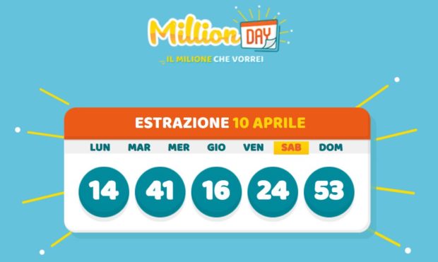 millionday oggi estrazione 10 aprile 2021 lottomatica milionday millionday estrazione di oggi sabato archivio Milion day