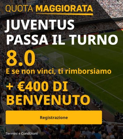 Quote maggiorate bonus Betfair Juventus passa il turno Coppa Italia 20 aprile 2022