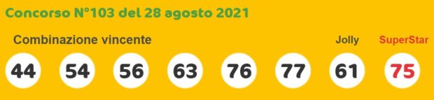 Superenalotto lotto estrazioni lotto superenalotto 10 e lotto oggi numeri vincenti sabato 28 agosto 2021